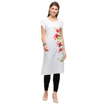 Digital Floral Straight Kurti