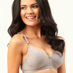 Women Taupe Solid Non-Wired Lightly Padded T-shirt Bra PM-BRA-BK-002A