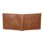 NAPA HIDE Tan Crunch Leather Wallet for Men